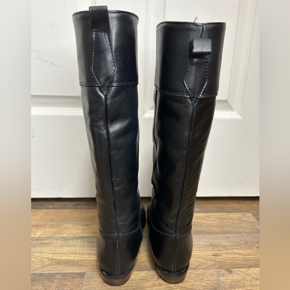 Eddie Bauer Vintage Black and Tan Boots - Picture 3 of 7